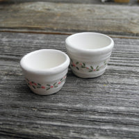 Rose Ceramic Planters, Set of 2
