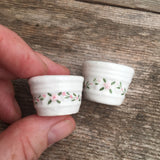 Rose Ceramic Planters, Set of 2