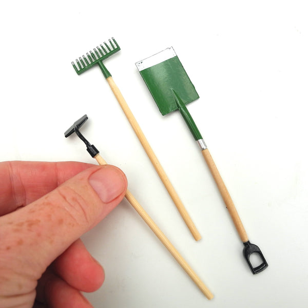 Miniature Garden Tools, Green