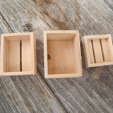 Miniature Wood Crates, Set of 3