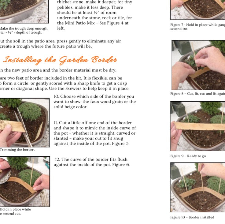 How to Build a Long-Lasting Miniature Garden in a Pot, Instant Download