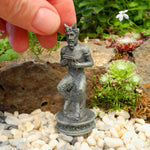 Miniature Garden Faun, Gray