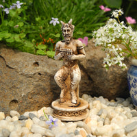 Miniature Garden Faun, Ivory