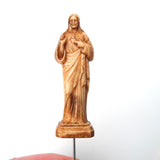 Sacred Heart of Jesus, Staked, Faux Wood, Small