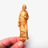 St. Joseph Statue, Faux Wood, Staked
