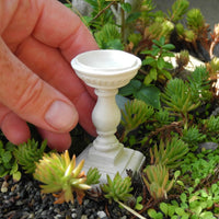 Miniature Pedestal Birdbath, Staked