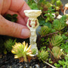 Miniature Birdbath Boy Holding Bowl, Staked