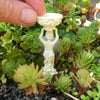 Miniature Birdbath Boy Holding Bowl, Staked