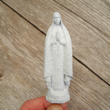 Our Lady of Fatima Statue, Faux Marble, Staked, Large