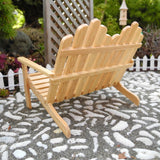 Adirondack Garden Bench, Oak Finish