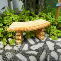Small Curved Garden Bench, Staked