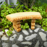 Small Curved Garden Bench, Staked