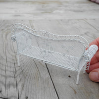 White Garden Sofa with Butterfly