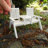 Double Mini Garden Bench