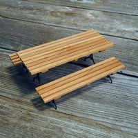 Miniature Picnic Bench, Metal Legs