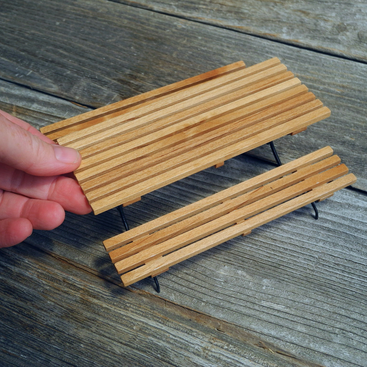 Miniature Picnic Bench, Metal Legs