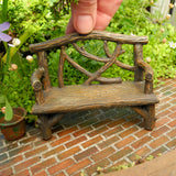 Miniature Twig Bench