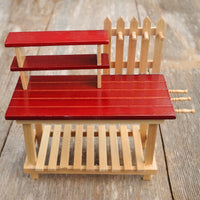 Red Potting Bench