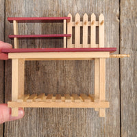 Red Potting Bench