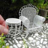 Mini Garden Sofa Chair & Table, Set of 2