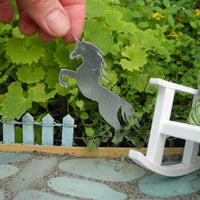 Unicorn Garden Art Metal Silhouette