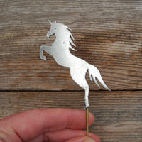 Unicorn Garden Art Metal Silhouette