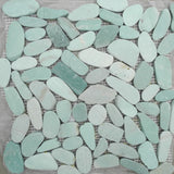 Mini Garden Patio Sheet, Blue-Green Cut Stone