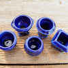 Blue Ceramic Pots, Set of 5
