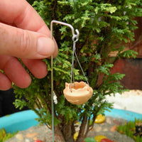Pretty Terra Cotta Hanging Pot with Hook