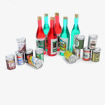 A Bevy of Miniature Beverages, 18 pcs