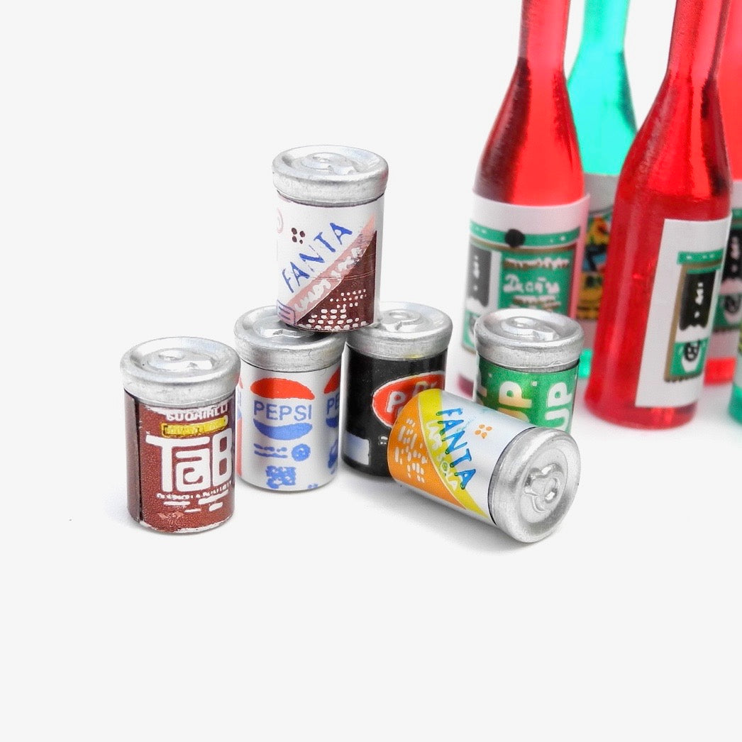 A Bevy of Miniature Beverages, 18 pcs