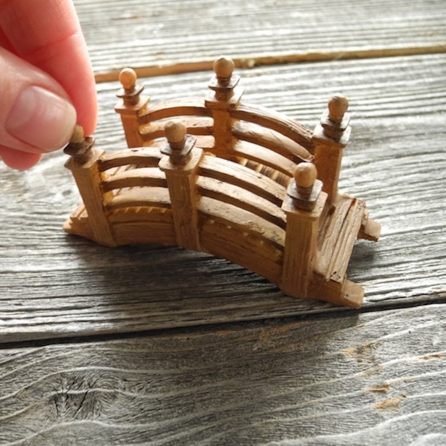 Tiny Miniature Garden Bridge