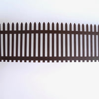 Metal Rustic Picket Fence with Stakes